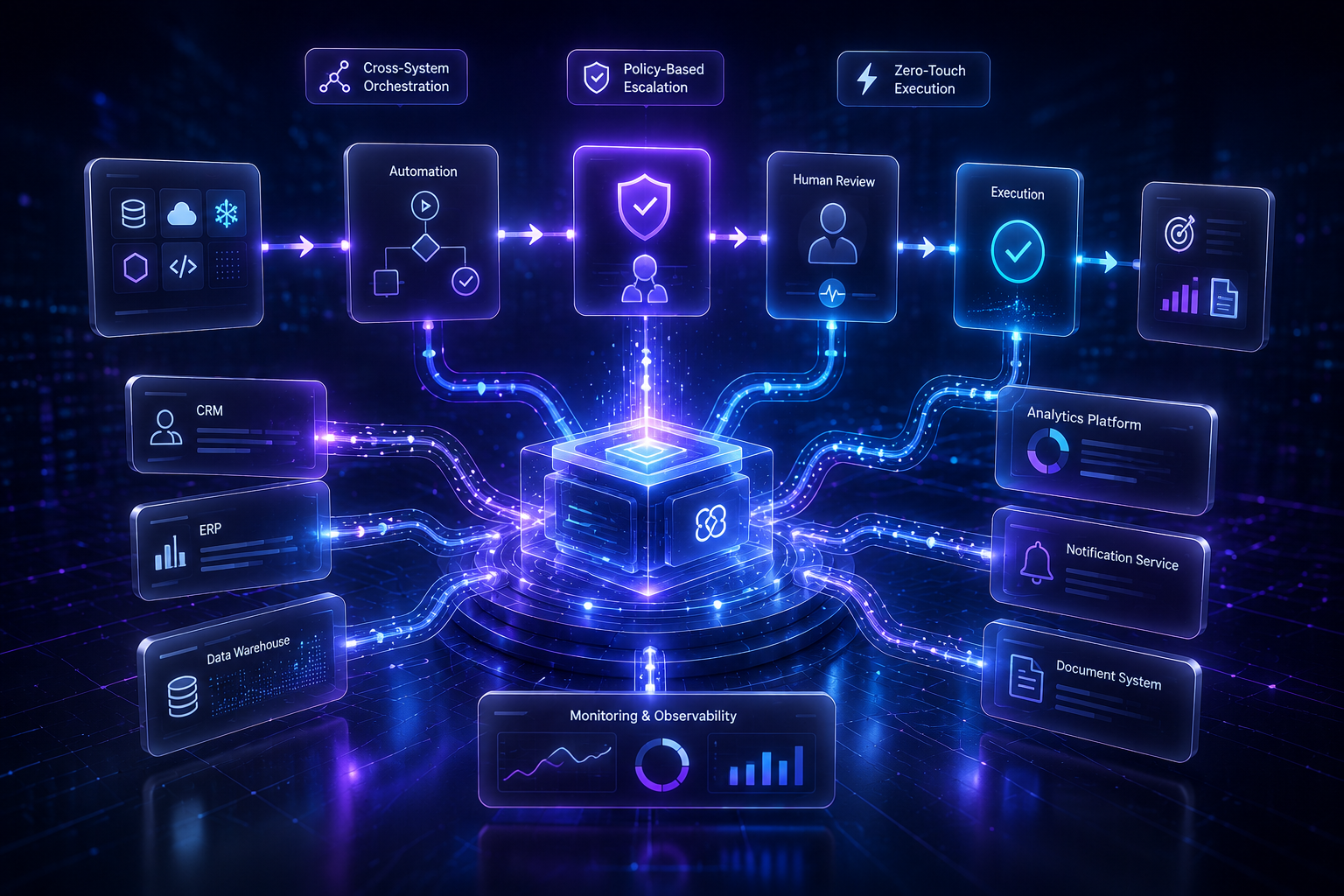 Autonomous workflow orchestration visualization